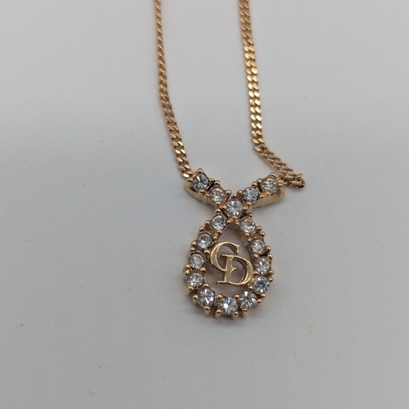Dior Jewelry - Gold-tone CD (Christian Dior) pendant necklace